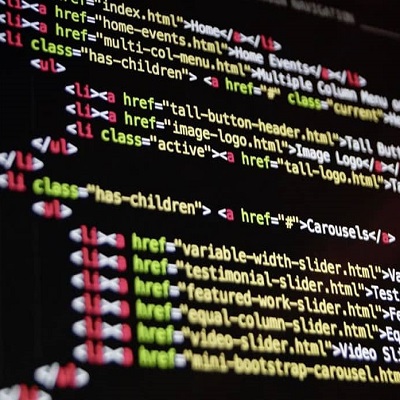 A screenshot of html code.